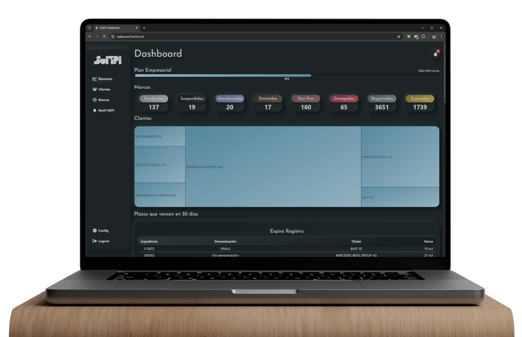 SuitPI Mockup